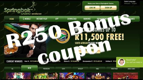 springbok casino sunday coupons